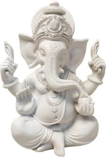 Miniatura 12 de Estatua de Dios indio, Señor Ganesha, estatua de elefante hindú, esculturas de Buda de ídolo Ganpati, regalo hindú, templo para el hogar
