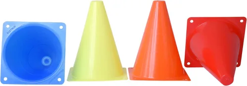 Miniatura 6 de Athllete Conos para entrenamiento deportivo, 7 pulgadas de alto y visibles, duraderos y fáciles de manejar, ideales para todo tipo de conos