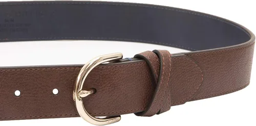 Miniatura 3 de Tommy Hilfiger Cinturón de cuero de moda para mujer, pantalones y vestidos, Banda cruzada marrón