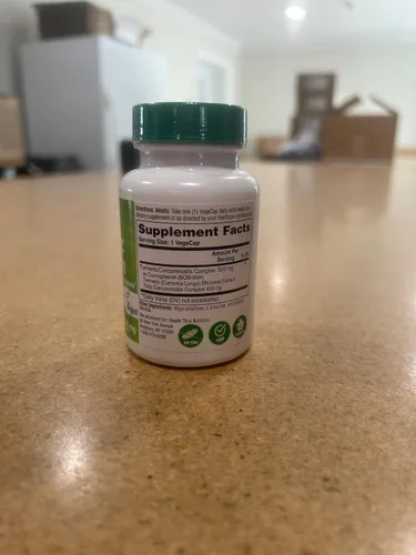 Miniatura 10 de Health Thru Nutrition Complejo de curcumina de cúrcuma de 500 mg como BCM-95 Curcugreen clínicamente estudiado Certificado vegano
