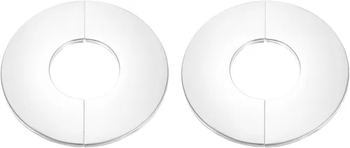 Miniatura 15 de uxcell Brida dividida de pared, placa redonda de escudo de acero inoxidable 304 de 0.866 in para tubo de diámetro de 0.866 in