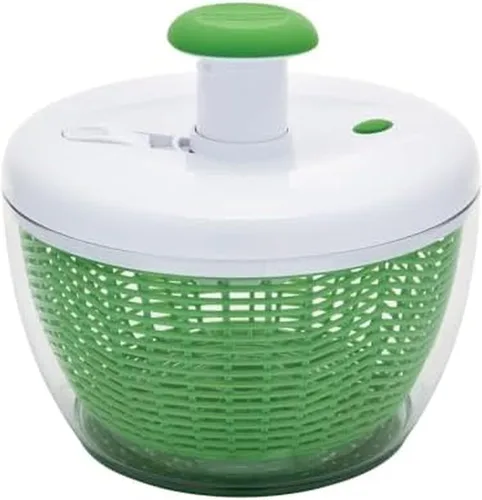 Farberware Professional Pump – Escurridor de ensalada pequeño con bomba y tazón con agarre antideslizante, pequeño 3.16 cuartos, colador y sistema