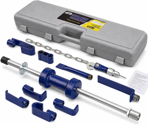 XtremepowerUS Extractor de abolladuras de 13 LBS con martillo deslizante, kit de eliminación de abolladuras, reparación de carrocería de auto y