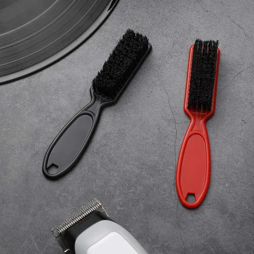 Miniatura 2 de Patelai 12 piezas de cepillo de peluquero de nailon a granel, cepillo de limpieza para recortadora, suministros de peinado para recortadora, Negro