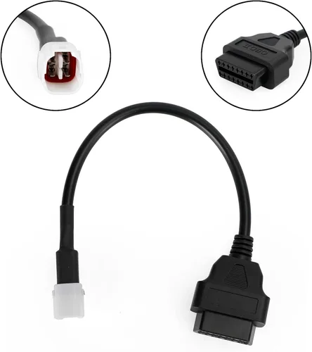 Miniatura 6 de Mad Hornets Conector adaptador de cable de 4 pines a OBD2 apto para Yamaha R1 R6 MT09