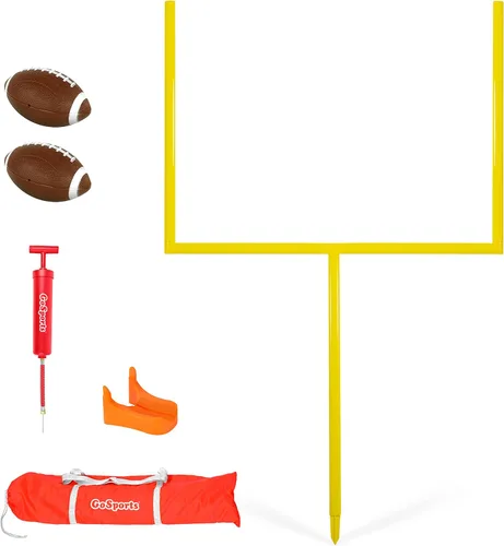 GoSports Poste de Portería de Fútbol Americano - Juego de Fútbol Americano para Patio Trasero de 6 u 8 Pies