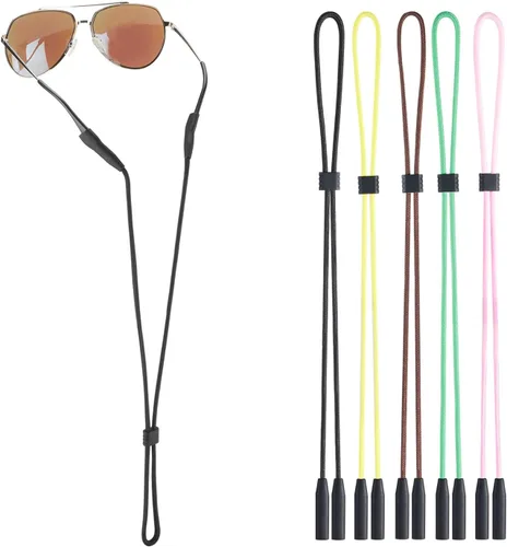 Miniatura 12 de Soporte de correa para lentes para lentes de brazos delgados – Correas de soporte para gafas alrededor del cuello – Correas de gafas de sol