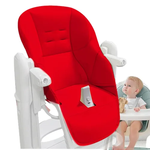 Miniatura 10 de Silla de comedor para bebé, cojín de cuero sintético para silla alta, cómodo cojín para silla alta para silla alta reemplazo para Peg Perego Tatamia
