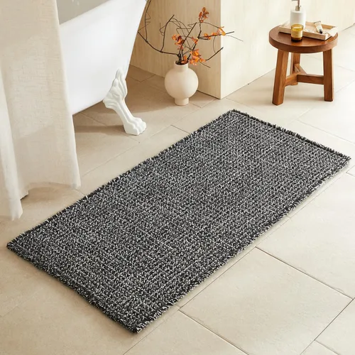 Miniatura 56 de TYUU Tapete de baño estilo gofre, tapete de baño bohemio, antideslizante, lavable, súper absorbente, de secado rápido, bonito tapete de baño