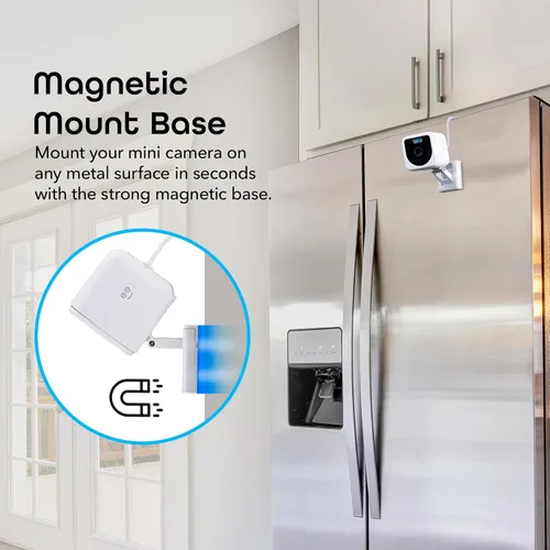 Miniatura 6 de Geeni Mini cámara de seguridad para interiores y exteriores 1080P, paquete de 2, cámaras WiFi inteligentes con detección de movimiento y sonido