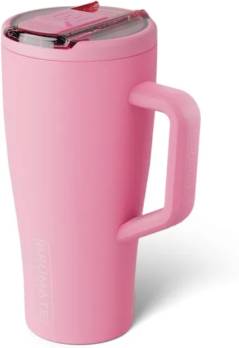 Miniatura 27 de BrüMate Era Flip - Vaso de 30 onzas con tapa con pajilla cubierta 100 % a prueba de fugas, popote higiénico cubierto, botella de agua de acero