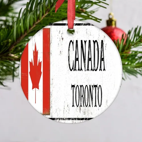Miniatura 22 de Adornos de Navidad de Estambul 2023, bandera de pavo, decoraciones de Navidad para árbol, país, ciudad, recuerdo, fiesta, vacaciones, decoraciones