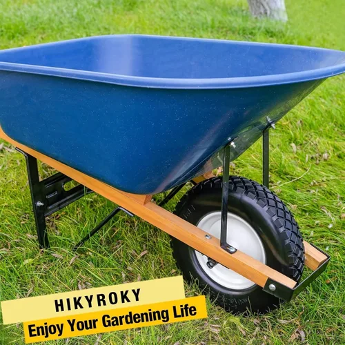 Miniatura 8 de 16" Neumático plano sin cámara de PU 4.80/4.00-8" sólido con rodamiento de bolas de 3/4" y cubo central de 3"-8", rueda universal para carretilla