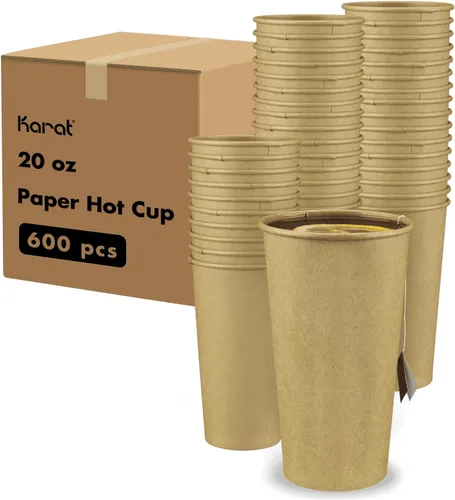 Miniatura 14 de Karat Taza de papel para café expreso de 4 oz, 1000 unidades, taza desechable para enjuague bucal, para bebidas calientes y frías, blanca (C-K504W)