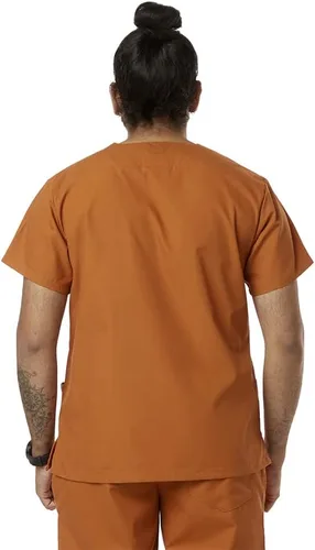 Miniatura 7 de Camisetas médicas unisex con cuello en V para yoga, ideal para profesionales médicos, trabajo de hospital y laboratorio