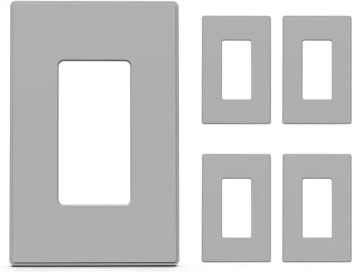 Miniatura 9 de ELEGRP Placas decorativas de pared sin tornillos, de tamaño mediano, cubierta termoplástica irrompible para interruptor de salida de receptáculo