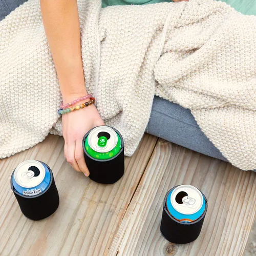 Miniatura 6 de Fundas enfriadoras de latas de cerveza en blanco (paquete de 14) fundas enfriadoras de latas de cerveza con aislamiento suave - Fundas negras lisas