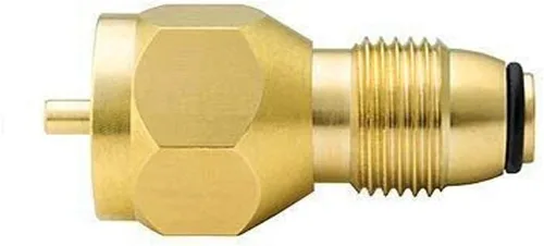 Miniatura 2 de YOUHO Adaptador de tanque de propano universal más seguro adaptador de recarga de propano para botella desechable desechable – 100% latón macizo