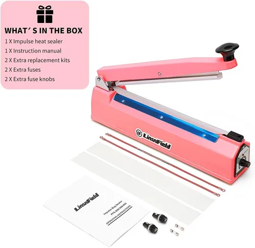 Miniatura 8 de Sellador Pro, Sellador térmico de impulso patentado de 8 pulgadas, Máquina de sellado de bolsas súper resistente de 2 mm de ancho de sellado con 2