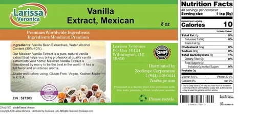 Miniatura 2 de Extracto de Vainilla, Mexicana (8 oz, ZIN: 527303) - Paquete de 3