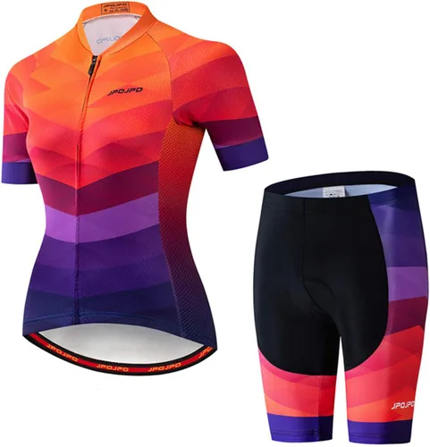 Miniatura 34 de Hotlion Conjuntos de camisetas de ciclismo para mujer, ropa de ciclismo de verano, trajes de bicicleta de carretera, ropa de ciclismo de manga corta