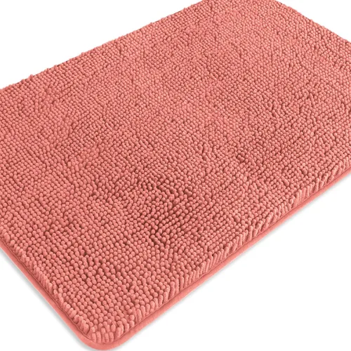 Miniatura 152 de Alfombra de baño pequeña de 12 x 18 pulgadas, lavable y absorbente, antideslizante, alfombra de baño de felpilla gruesa y suave para baño, ducha
