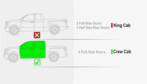 Miniatura 2 de APS Estribos tubulares negros de 6 pulgadas estilo desplegables Nerf compatibles con Nissan Titan 2004-2024 Crew Cab (excluye modelos 2016) y Titan