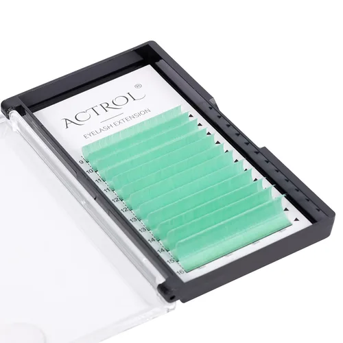 Miniatura 22 de Extensiones de pestañas de colores Easy Fan de 0.354-0.630 in, mezcla de blanco, rizo D, fácil de abanear, 0.003 in, suministros de pestañas