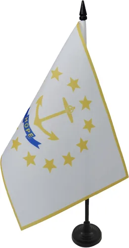 Miniatura 47 de Bandera de mesa de Colorado de 4 x 6 pulgadas, bandera de escritorio del estado de Colorado de EE. UU., 5.9 x 3.9 in, palo y base de plástico negro