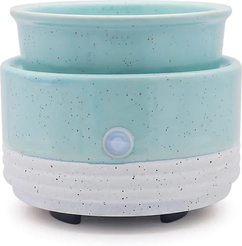 CVHOMEDECO. Calentador de velas y fragancias 2 en 1, calentador eléctrico de cera derretida, para velas perfumadas, cera derretida y tartas para