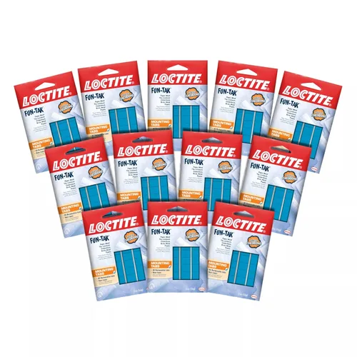Loctite 1865809 Fun-Tak Pestañas de montaje, 2 onzas, azul (paquete de 12)