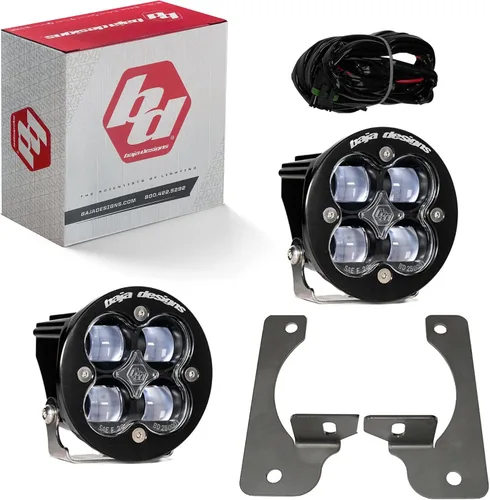 Miniatura 21 de Kit de luces LED de niebla de bolsillo Baja Designs Squadron-R SAE compatible con Jeep Gladiator 2020-22; Wrangler JL 2018-22 parachoques OEM