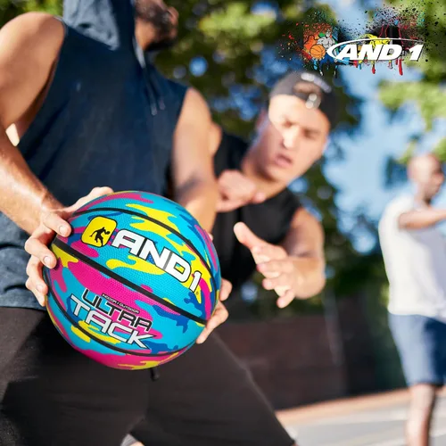 Miniatura 6 de Balón de baloncesto AND1 Ultra Grip Advanced Premium de goma (desinflado con bomba incluida): Balón de baloncesto oficial de tamaño reglamentario 7