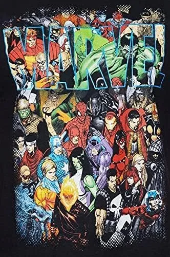 Miniatura 2 de Marvel Camiseta Team Ups Group Shot para hombre