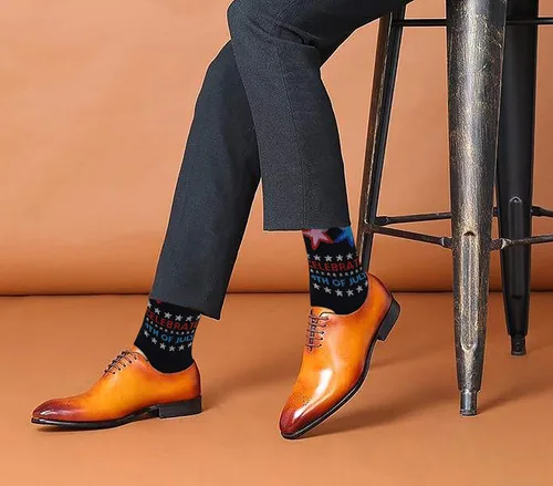 Miniatura 6 de Different Touch Calcetines de vestir de diseño de moda coloridos para hombres 10-13