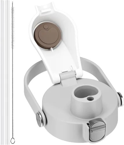 Miniatura 10 de Tapa 2 en 1 para tazas Owala Freesip, tapa de repuesto para Owala de 16 onzas, 24 onzas, 25 onzas, 32 onzas, 40 onzas, tapa superior de botella