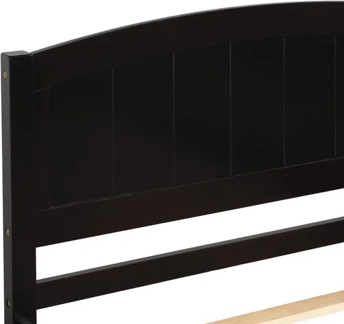 Miniatura 6 de Harper & Bright Designs Base de cama individual con plataforma nido para niños, cama individual con cama nido extraíble de madera maciza