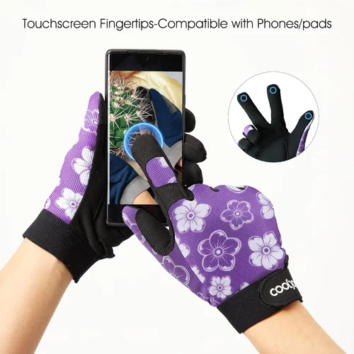 Miniatura 4 de COOLJOB Guantes medianos de trabajo de jardinería para mujeres y damas, a prueba de espinas para poda de rosas, manejo de cactus, plantación