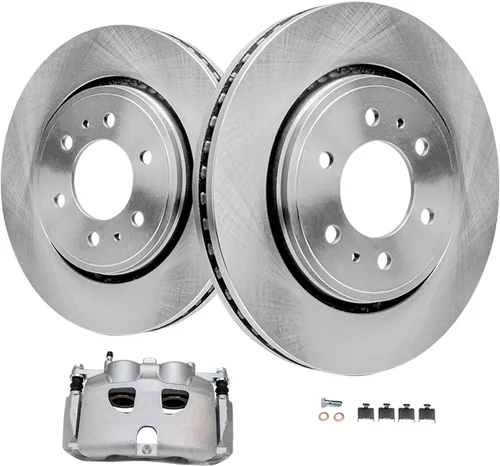 Miniatura 24 de Detroit Axle - Kit de freno delantero para Volkswagen Golf Jetta City Beetle Rotores de freno de disco de repuesto pastillas de freno de cerámica