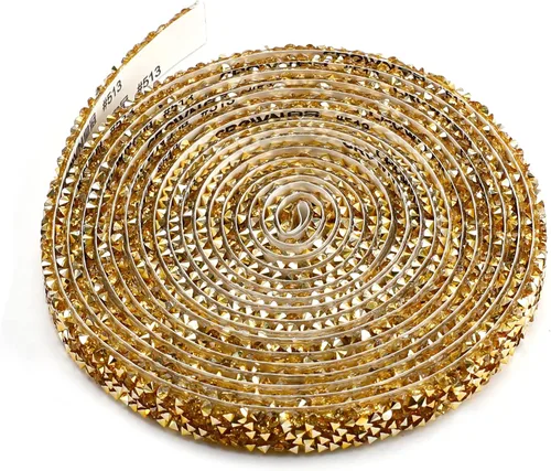 Miniatura 7 de Cintas de resina con diamantes de imitación de 3 yardas, cinta autoadhesiva de diamantes de imitación, tiras de cristal, rollo de resina