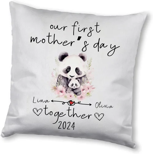Miniatura 16 de Mother's Day Panda, Personalised Pillow Case Decor for Home, Present for Mom, Grandmother, for Her