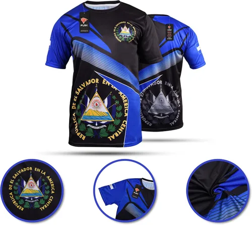 Miniatura 4 de Fury El Salvador Camiseta de Fútbol - Hombre/Mujer/Unisex/Hombres Camiseta de Futbol