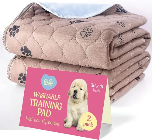 Miniatura 18 de Almohadillas Lavables Súper Absorbentes para Orina de Perros - Paquete de 2 Almohadillas Reutilizables Superiores para Cachorros Almohadillas