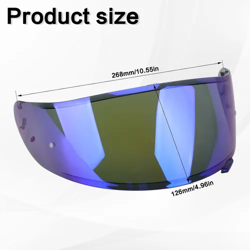 Miniatura 6 de Visera para casco de motocicleta CWR-1 para RF-1200 X-14 Z7 X-Spirit UV Protect Visera antiarañazos, actualización Clear Vision para cascos Azul