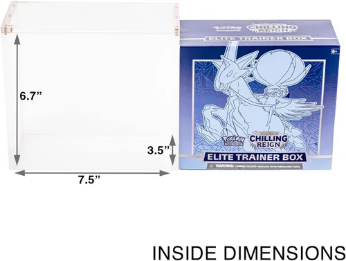 Miniatura 2 de Platinum Protectors Vitrina acrílica para Pokemon Elite Trainer Box con tapa magnética