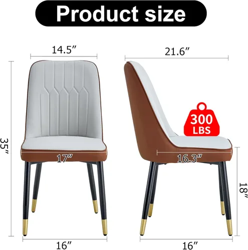 Miniatura 3 de Sillas De Comedor Juego de 8 Sillas De Comedor Sillas De Comedor - Juego de 8 Sillas De Comedor Sillas De Comedor Sillas De Comedor - Asiento Gris