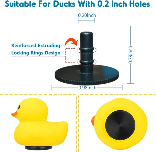 Miniatura 5 de 10 tapones de pato, soporte de pato de goma, soporte de pato de goma para Jeep Dash y pantalla fija, regalo para los amantes de Jeep, incluye