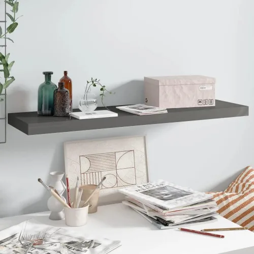 Miniatura 105 de Estantes flotantes de pared, juego de 4 estantes decorativos para montar en la pared, estante colgante con soportes invisibles para decoración