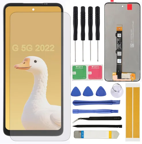 Reemplazo de pantalla para Motorola G 5G 2022 XT2213-3 XT2213-2 XT2213 6.5 pulgadas Asamblea LCD pantalla táctil digitalizador con herramientas de