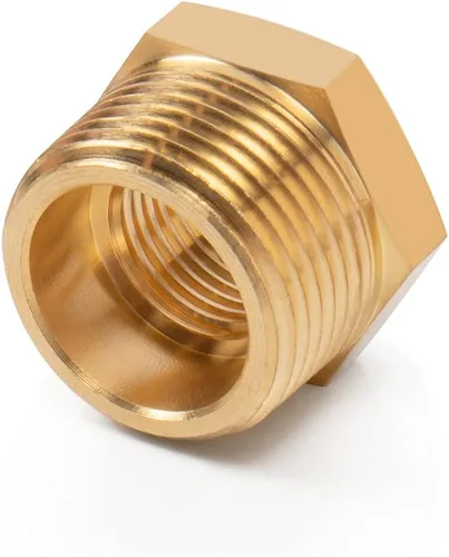 Miniatura 8 de Reductor de latón, buje hexagonal roscado, adaptador de montaje de extensión resistente (3/4 macho NPT x 1/2 hembra NPT, 2)